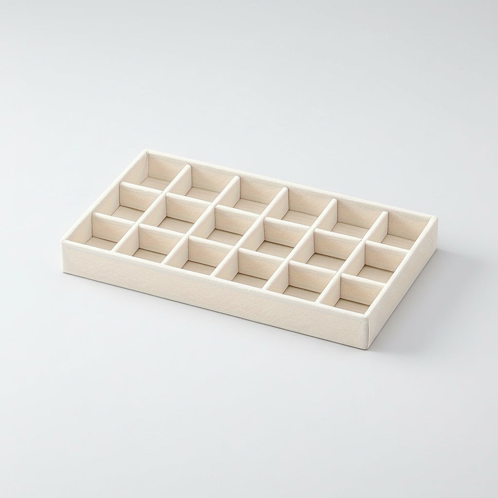 Nylon Jewelry Tray — Compact Low Profile Compartment Set