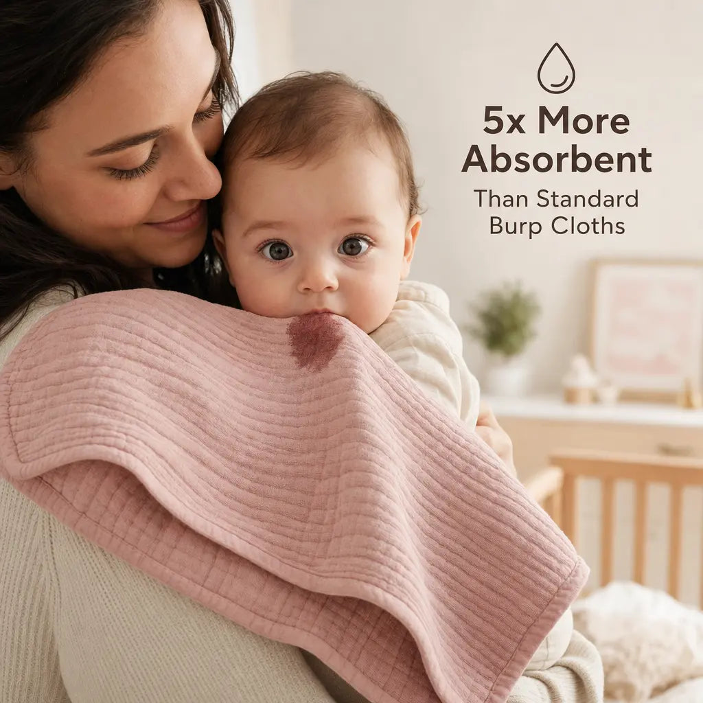 Burp Cloths Crafted From Muslin For Newborn Baby Care Essentials Pack