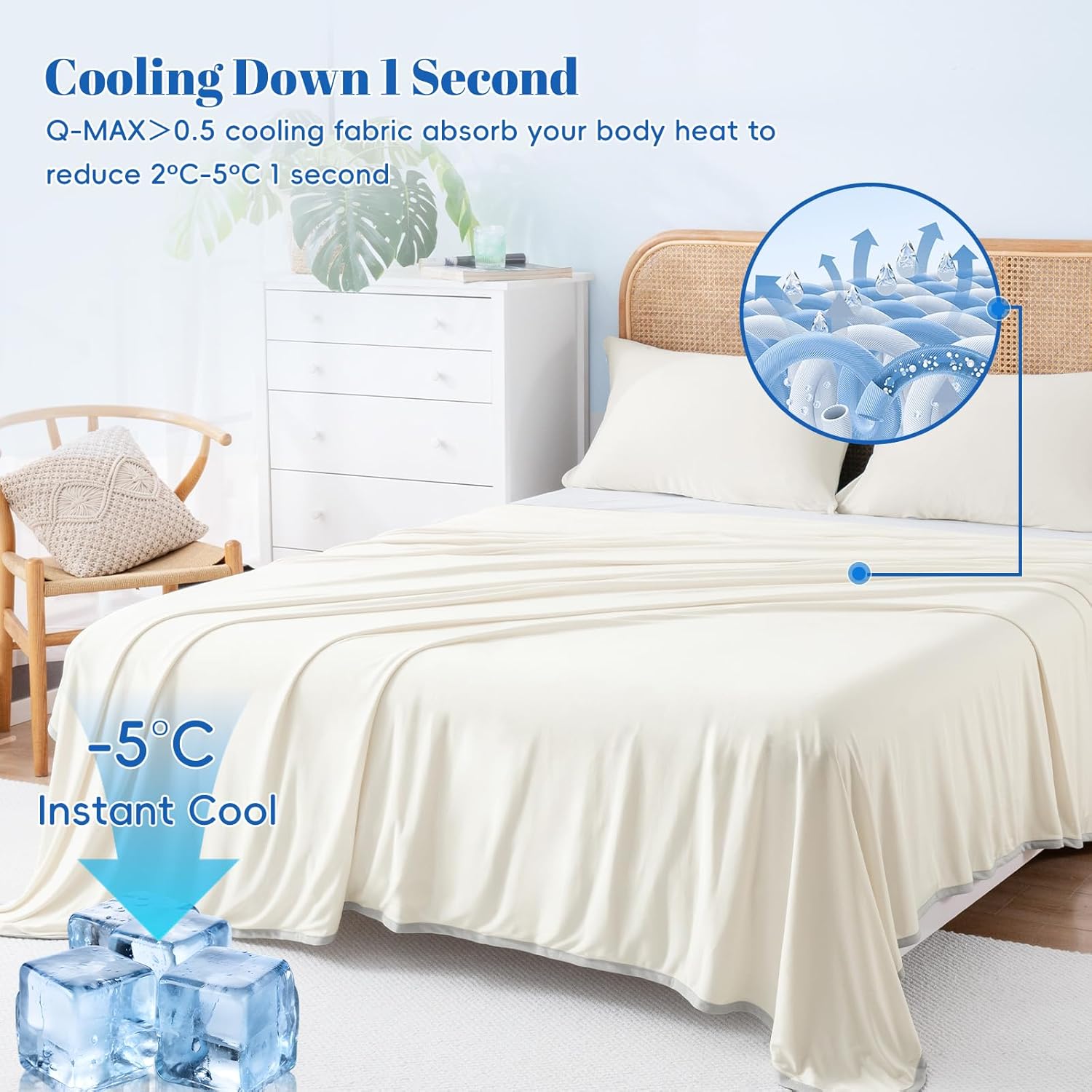 Chill Comfort Arc-Chill Tech Double-Layer Lightweight Cooling Blanket