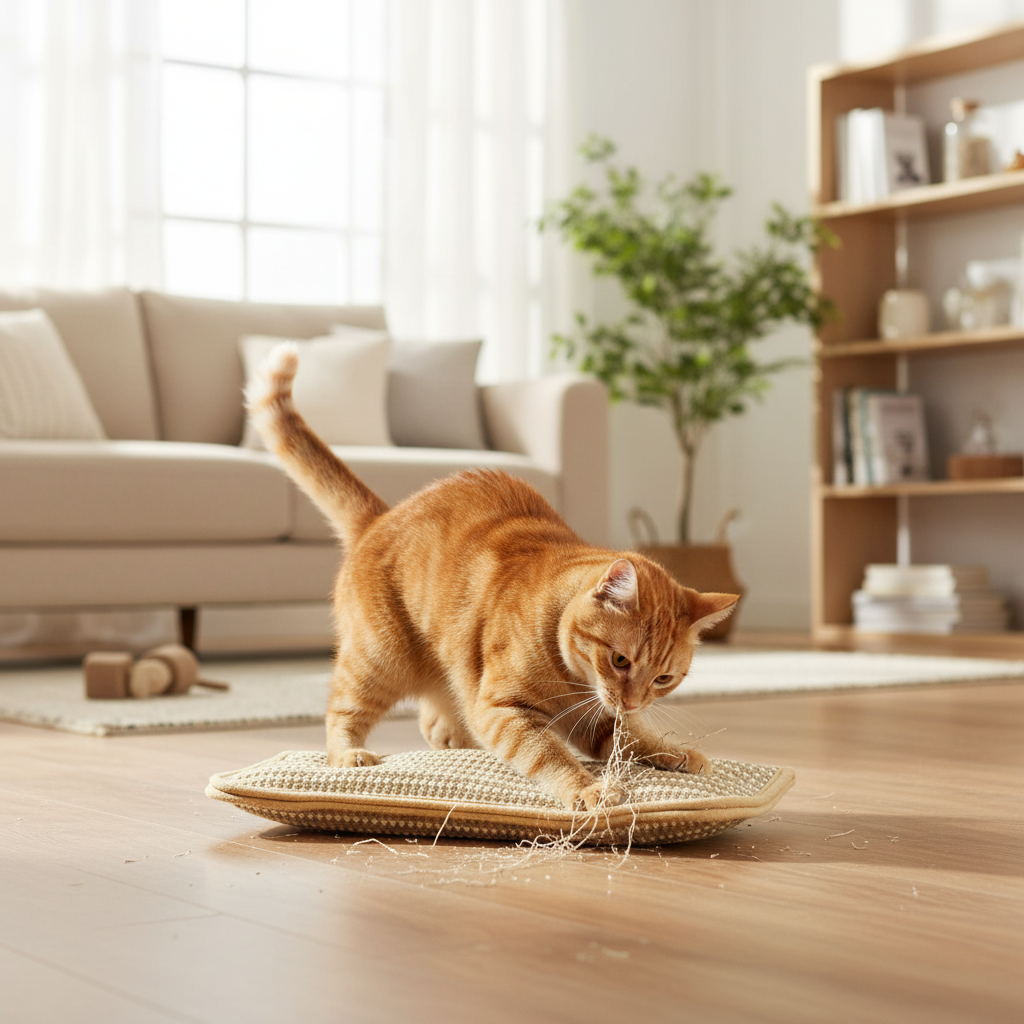 Katzenkratzkissen – weiche Ruhepolsterung und strapazierfähige strukturierte Oberfläche