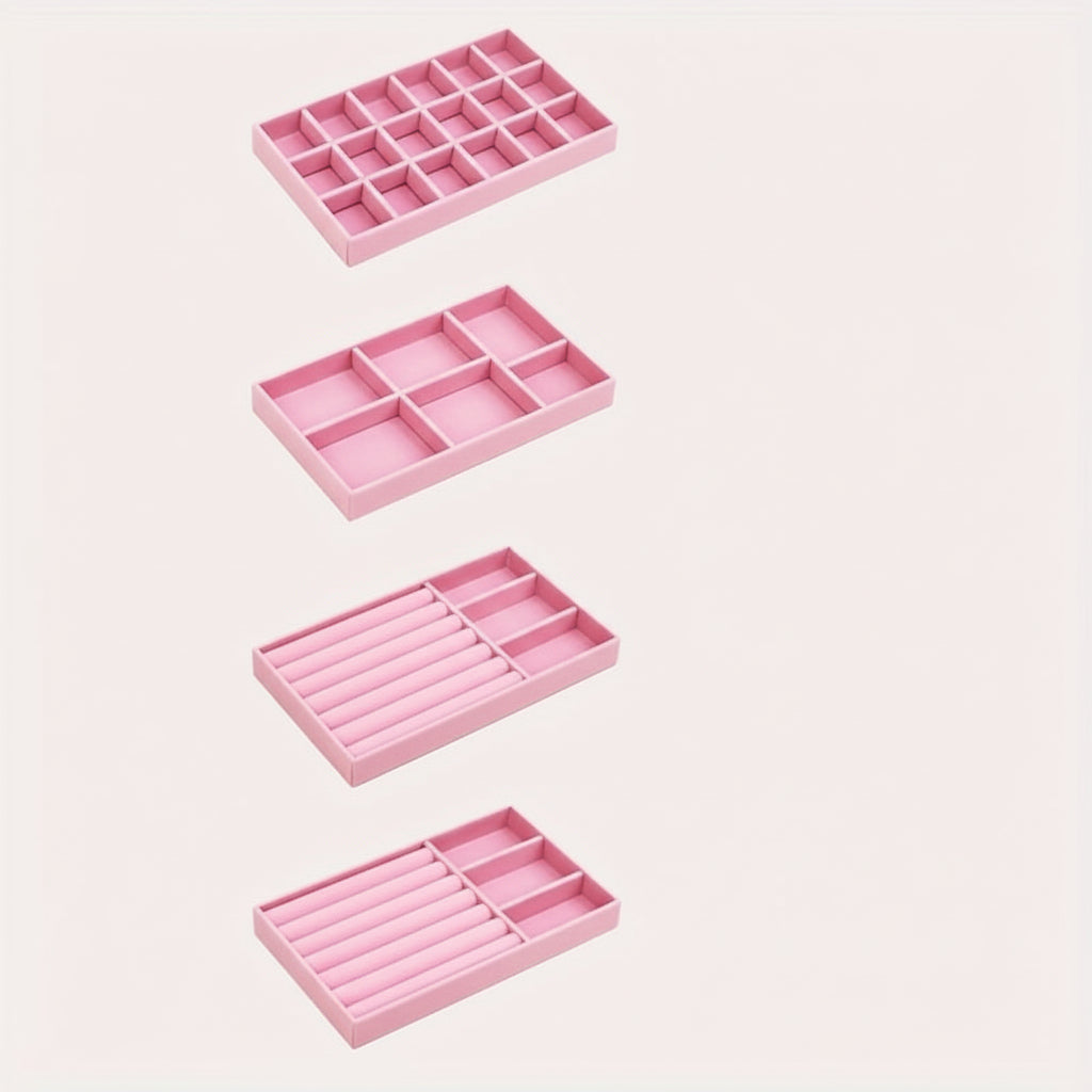 Nylon Jewelry Tray — Compact Low Profile Compartment Set