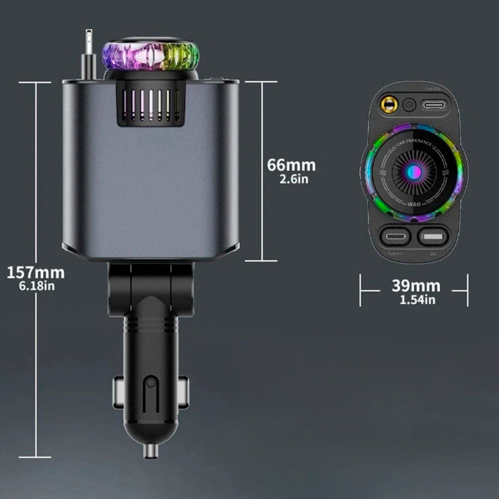 Autóillatosító és USB-töltő az autó belsejébe