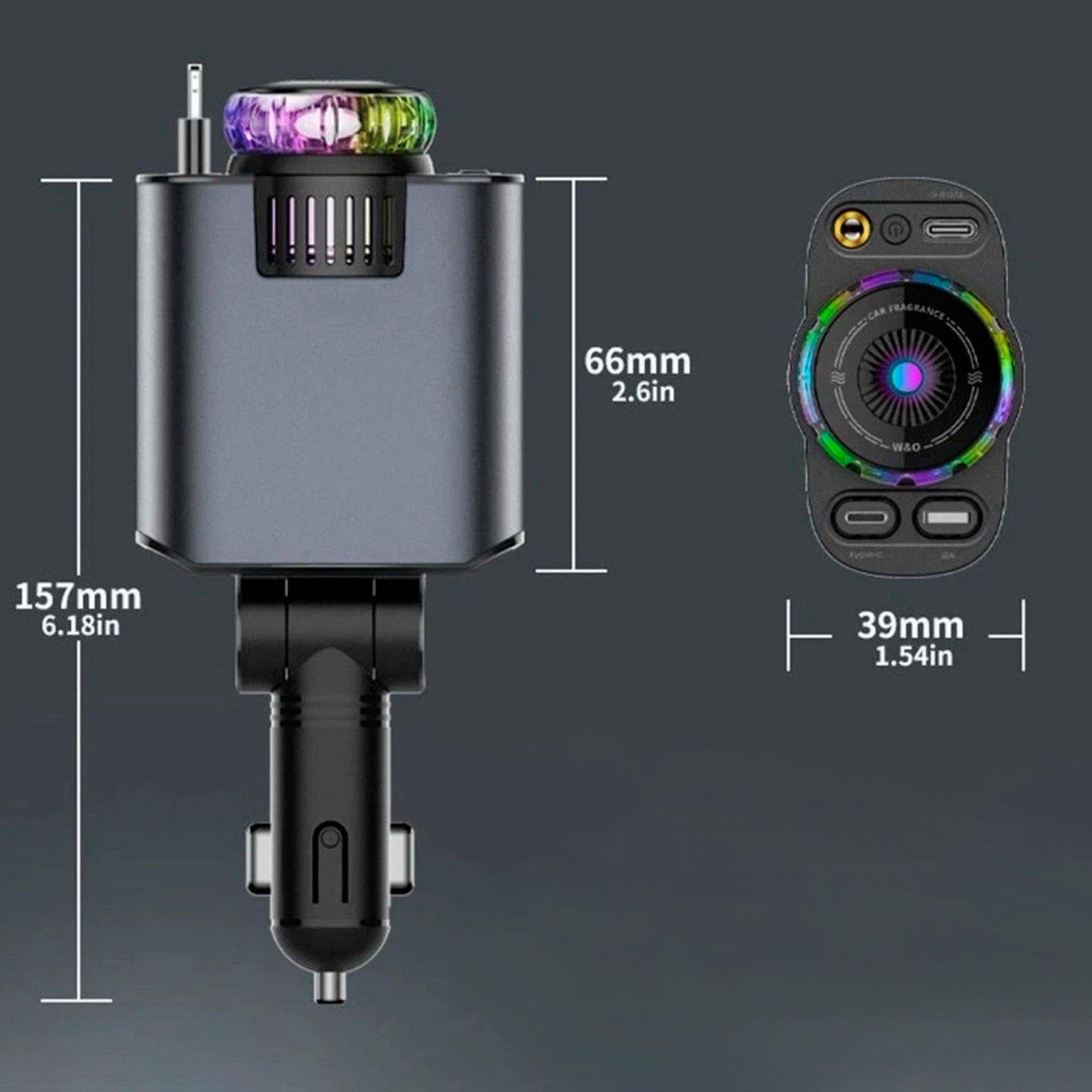 Autóillatosító és USB-töltő az autó belsejébe