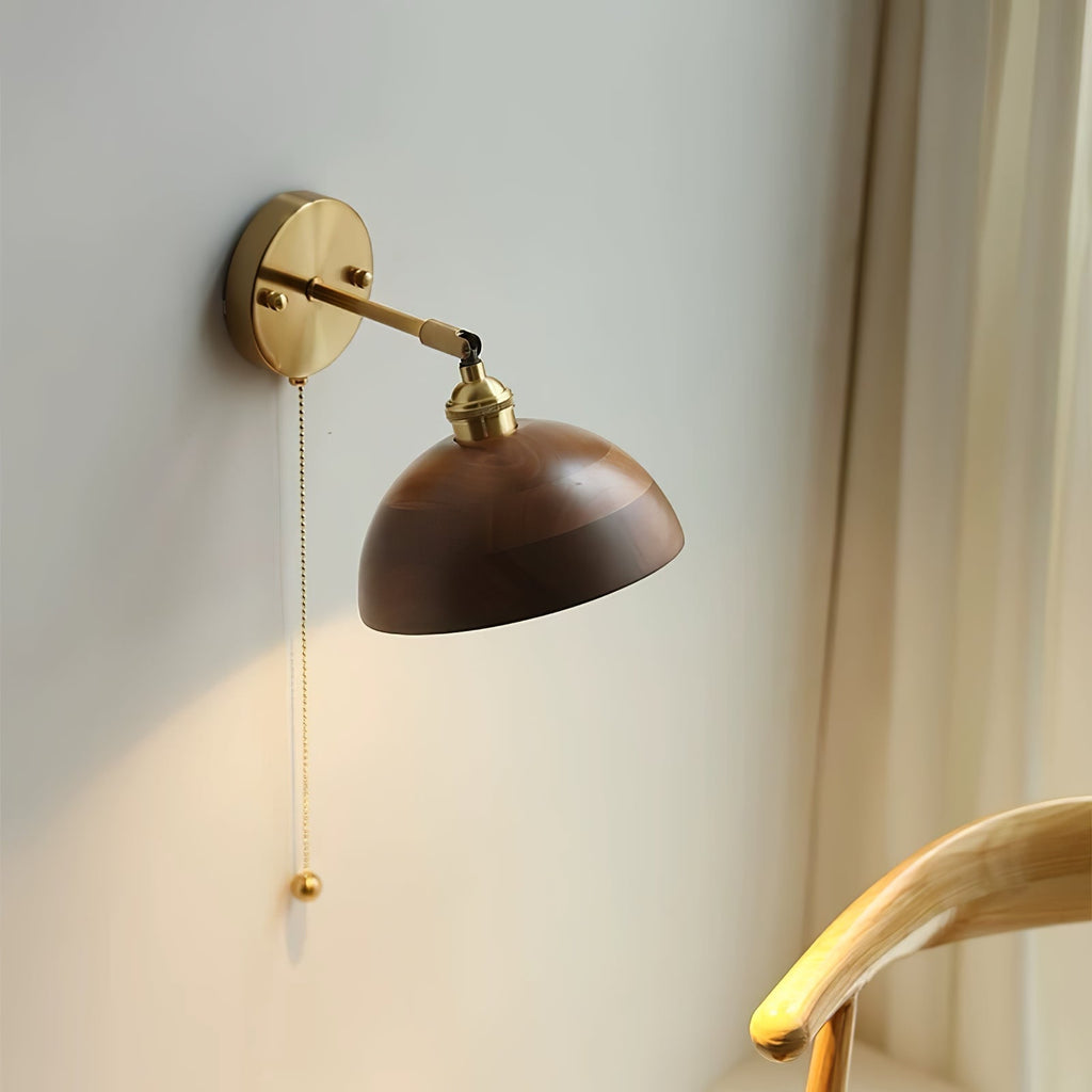 Kirrea Vintage Wall Lamp With Pull Chain Switch