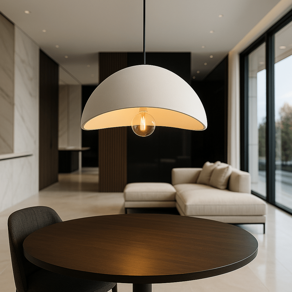 Modern Ceiling Pendant Light — Adjustable Suspension, High-Density Polystyrene Shade