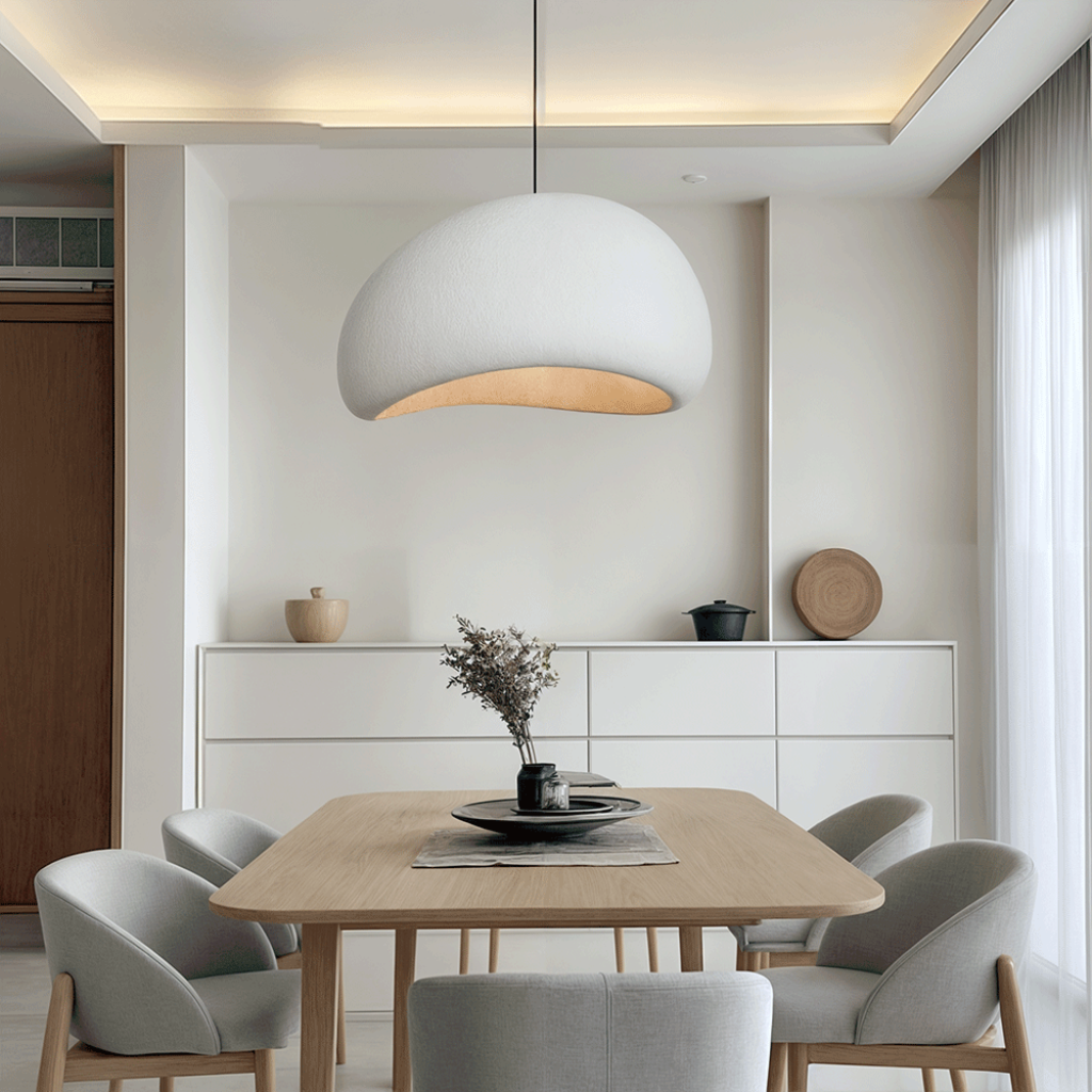 Modern Ceiling Pendant Light — Adjustable Suspension, High-Density Polystyrene Shade