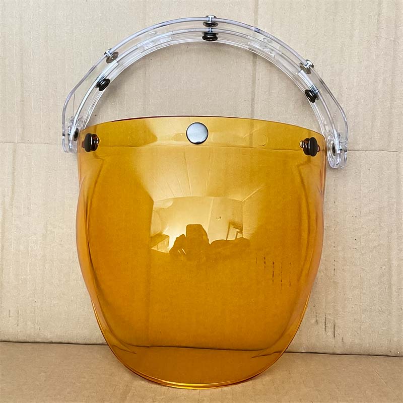 Retro Bubble Shield Visor – Three-Buckle Design - Meowbutter