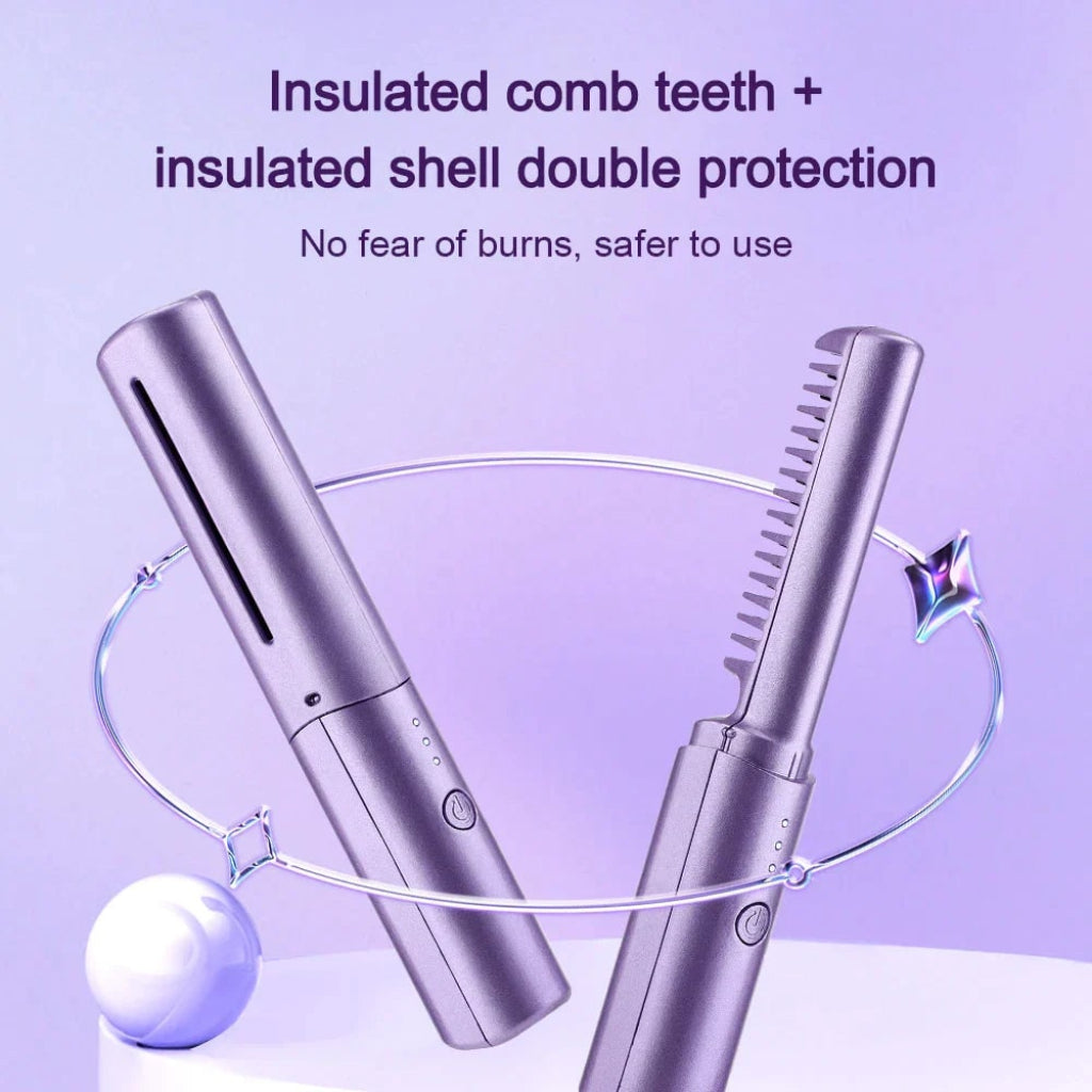 Cordless Portable Hair Straightener — Rapid Heat, Lightweight Build