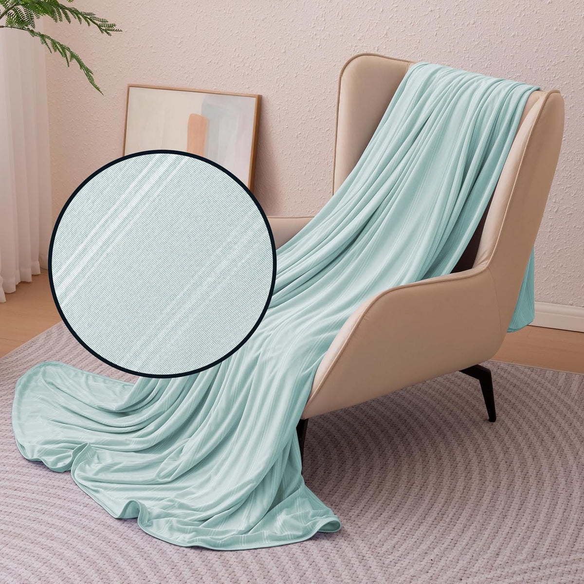 Cozy Comfort Wendedecke mit Streifen — Leichte, kühlende Decke