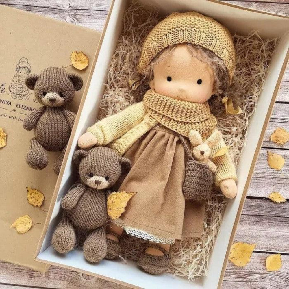 Muñeca de juguete para niños, muñeca de bebé de peluche y juguete compañero | Meowbutter