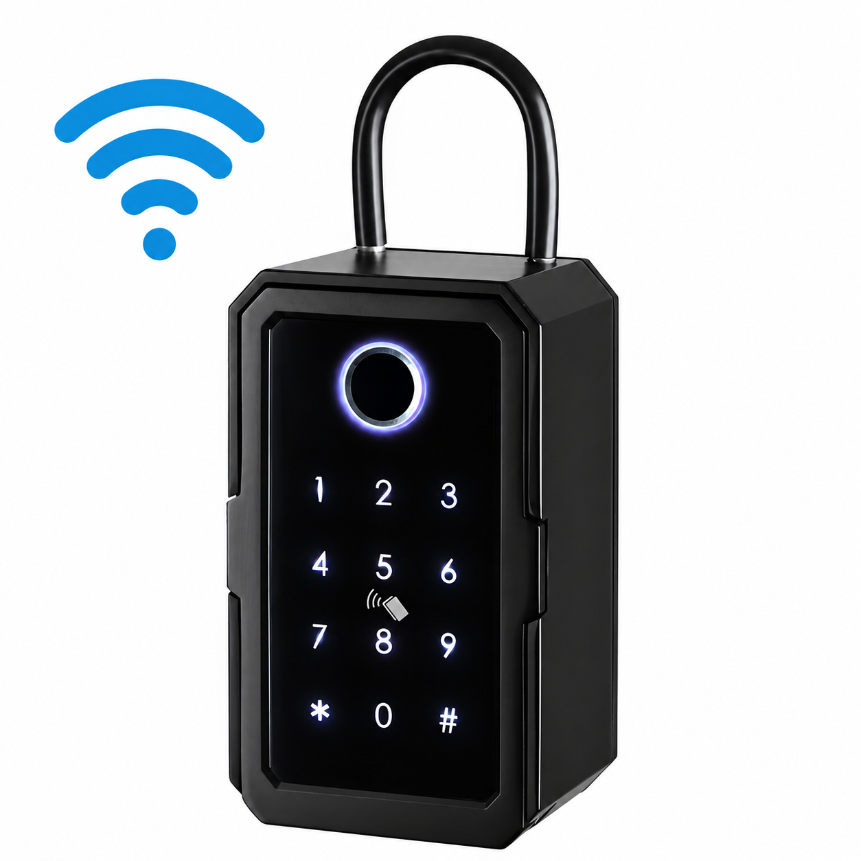 Smart Key Lockbox - Accesso Wi-Fi e impronta digitale - Controllo tramite app - Codice di accesso - Con o senza gateway | meowbutter