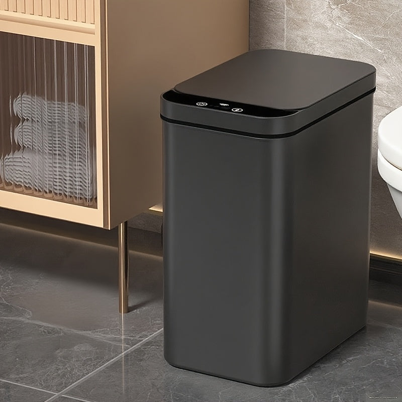 سلة نفايات أوتوماتيكية دون لمس — غطاء مزود بمستشعر يُفعّل بالحركة