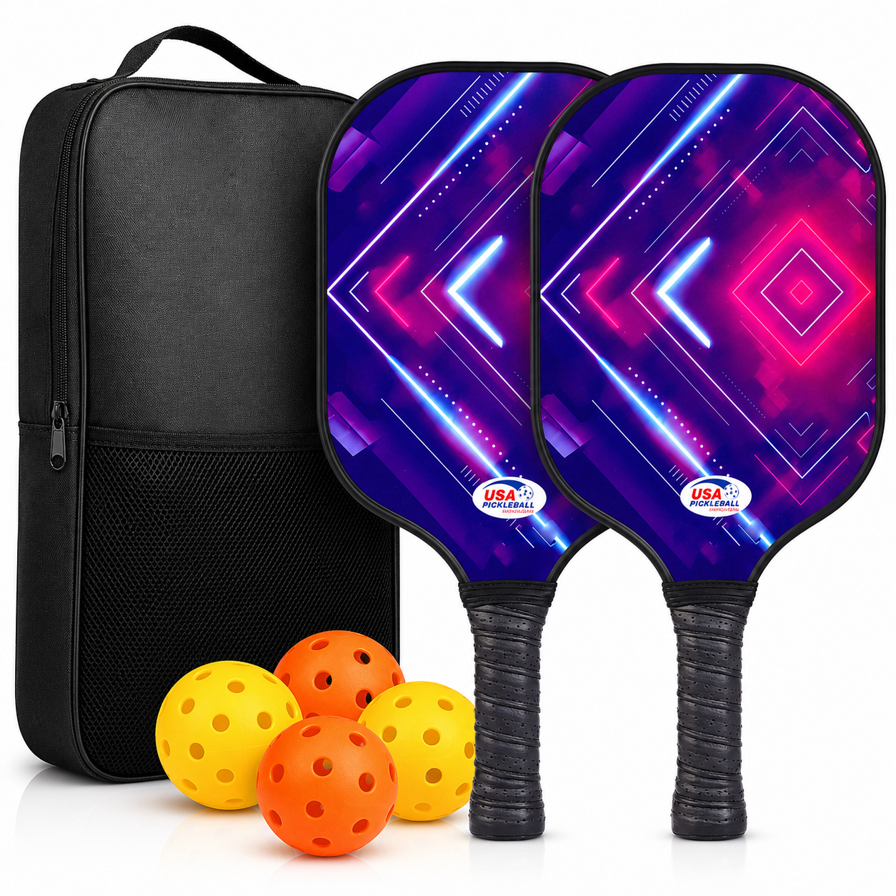 Set di racchette da pickleball leggere in grafite con palline | Meowbutter