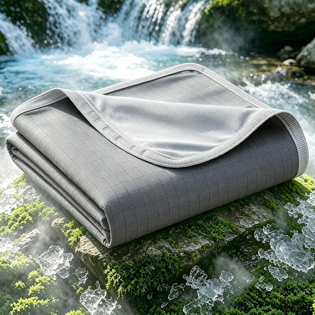 Chill Comfort Reversible Cooling Blanket — Breathable Design, Rapid Heat Extraction
