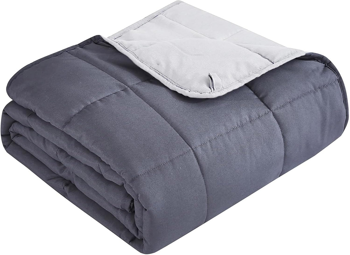 Pătură ponderată Cozy Comfort — țesătură din microfibră răcoritoare, umplutură cu reglare termică