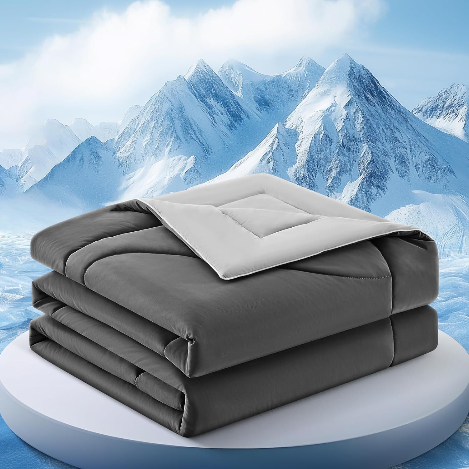 Breathable Ice Feel Cooling Comforter — Heat Dispersing Fabric