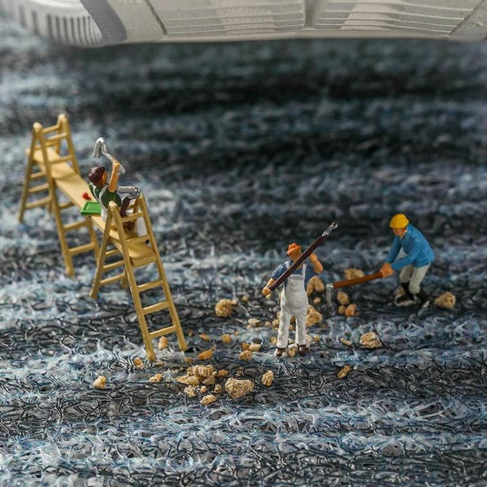 Capacho texturado durável — base antiderrapante, superfície que retém areia e pó