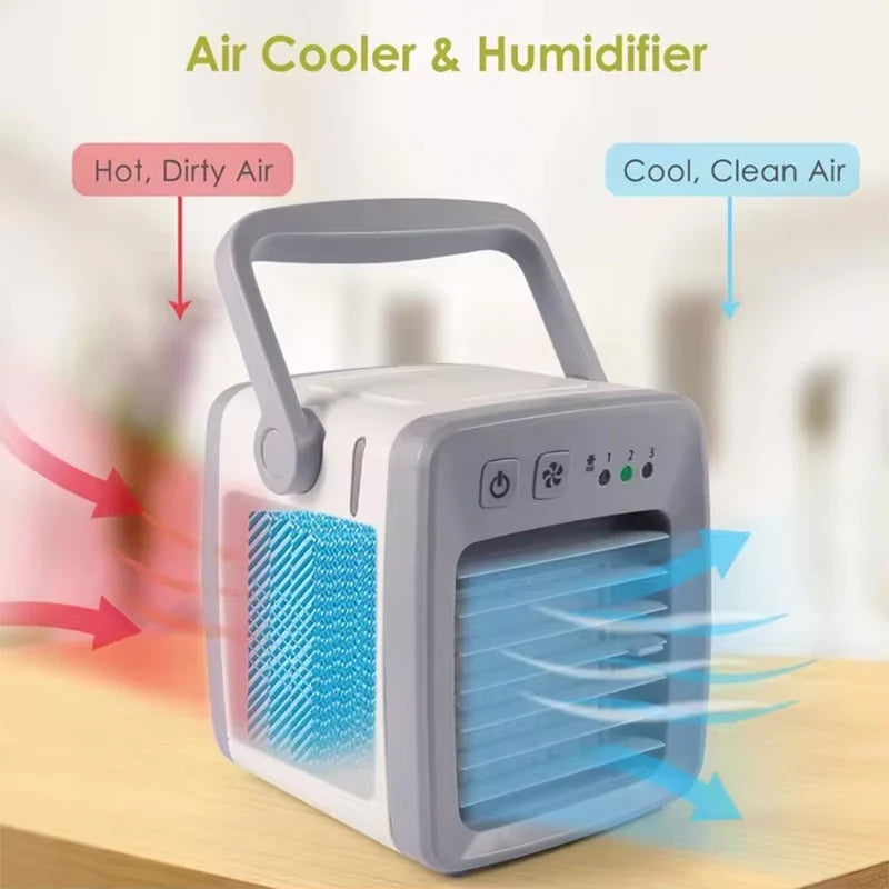 Arrefecedor de Ar Portátil 4 em 1 - Humidificador - Purificador - Controlo Remoto | meowbutter