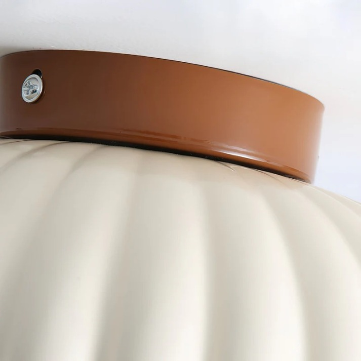 Lampada da soffitto per corridoio in ferro | Montatura moderna a plafone in vetro e metallo | Meowbutter