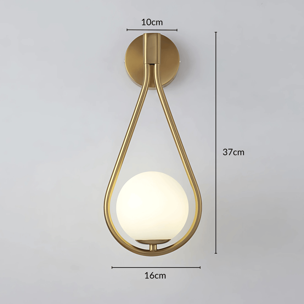 Aplique de pared en forma de gota | Lámpara de pared moderna en forma de lágrima | Meowbutter