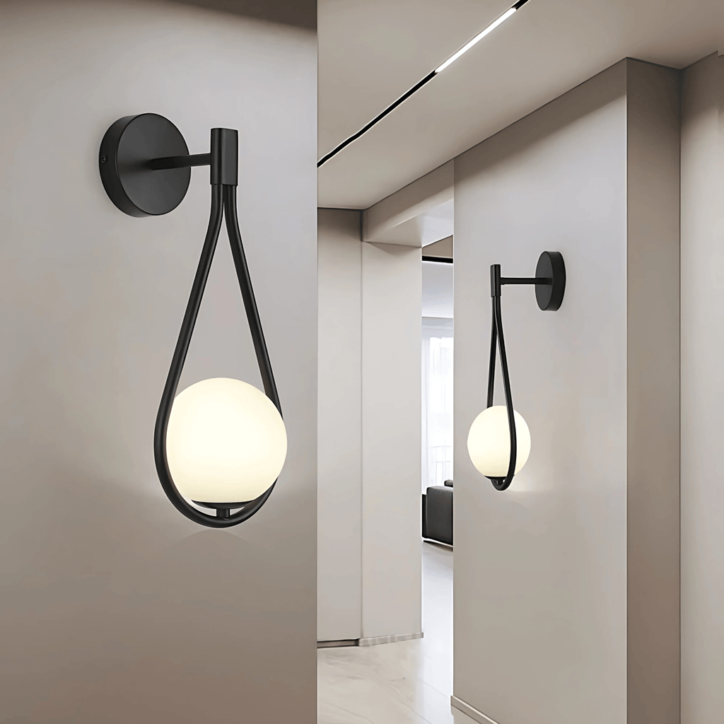 Aplique de pared en forma de gota | Lámpara de pared moderna en forma de lágrima | Meowbutter