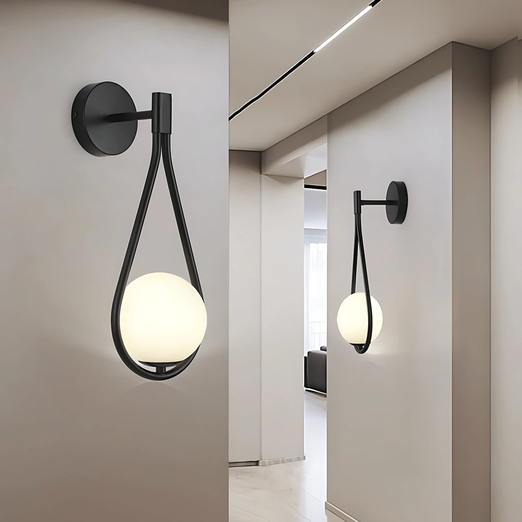 Aplique de pared en forma de gota | Lámpara de pared moderna en forma de lágrima | Meowbutter