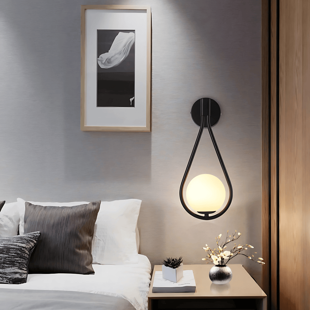 Aplique de pared en forma de gota | Lámpara de pared moderna en forma de lágrima | Meowbutter
