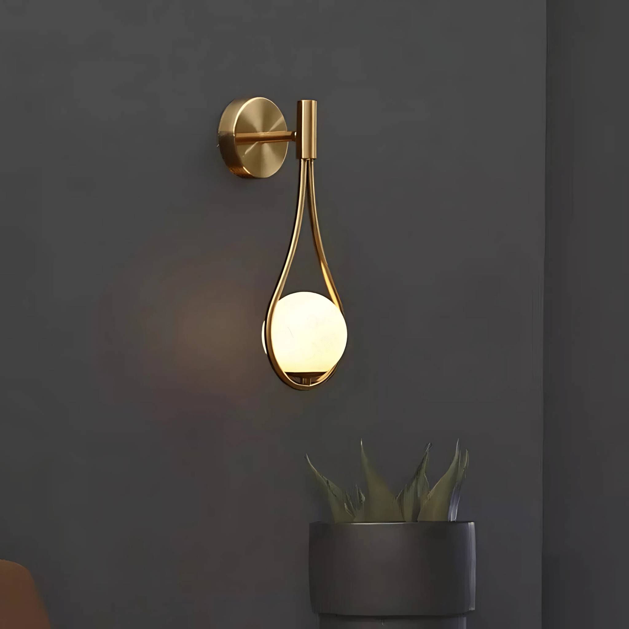 Aplique de pared en forma de gota | Lámpara de pared moderna en forma de lágrima | Meowbutter