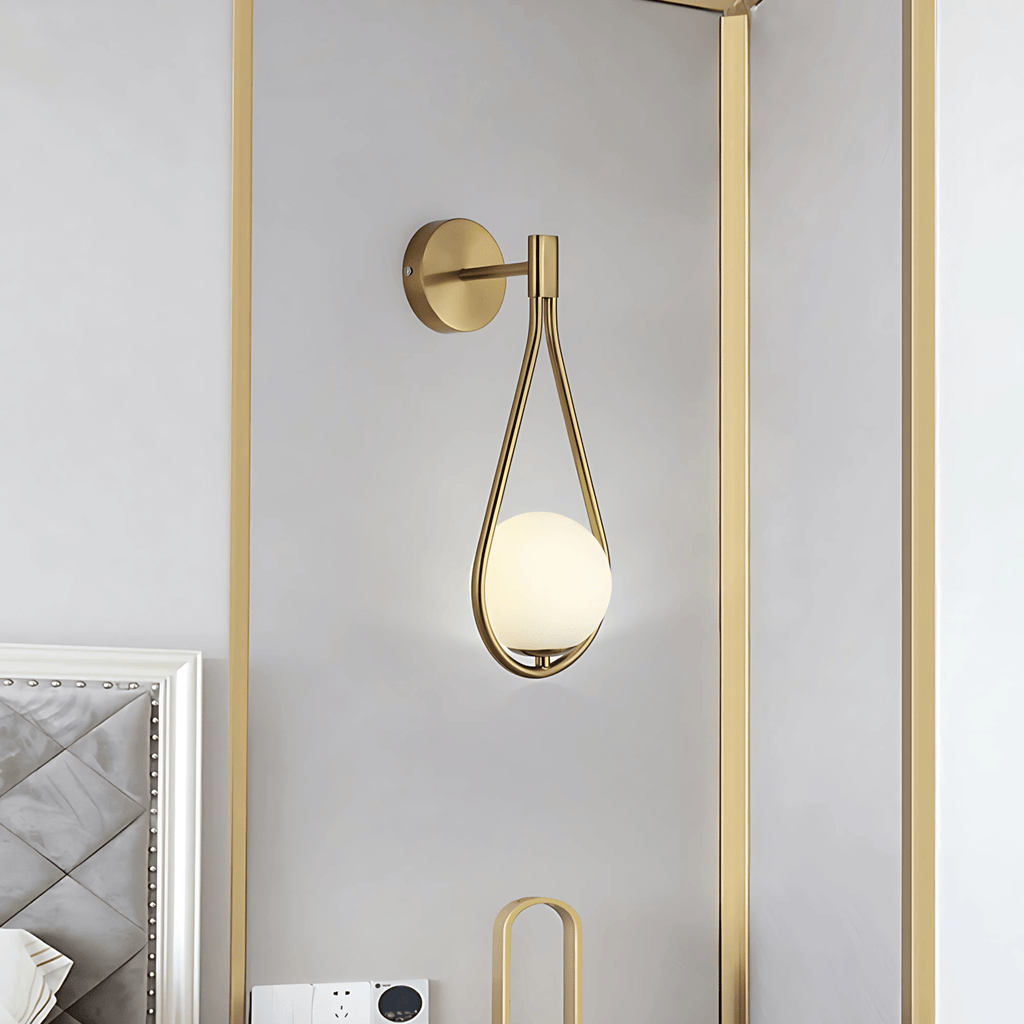 Aplique de pared en forma de gota | Lámpara de pared moderna en forma de lágrima | Meowbutter