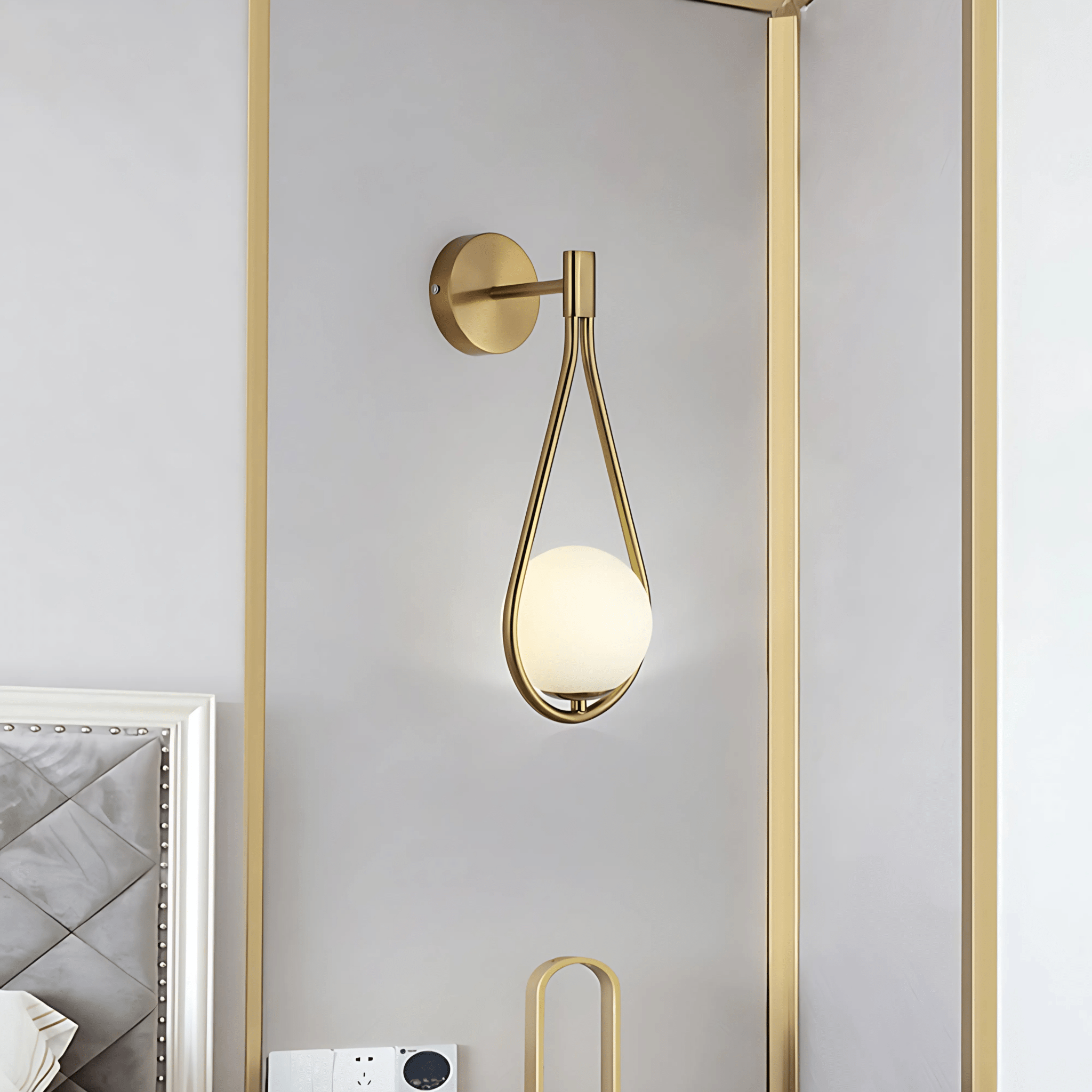 Aplique de pared en forma de gota | Lámpara de pared moderna en forma de lágrima | Meowbutter