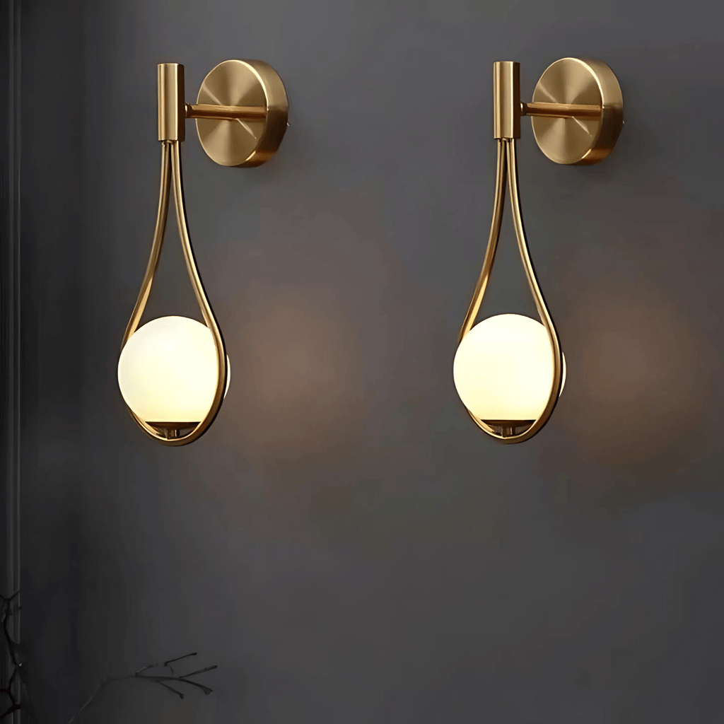 Aplique de pared en forma de gota | Lámpara de pared moderna en forma de lágrima | Meowbutter