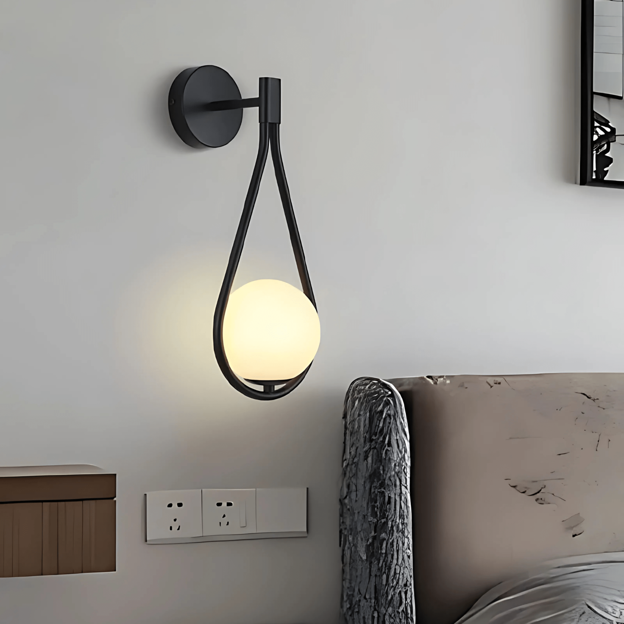 Aplique de pared en forma de gota | Lámpara de pared moderna en forma de lágrima | Meowbutter