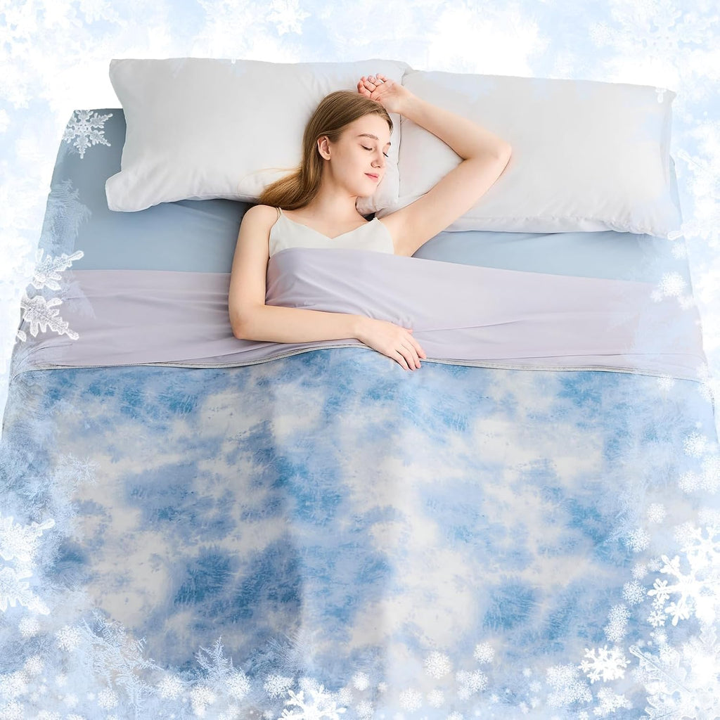 Chill Comfort Arc Chill Cooling Blanket — Lightweight, Breathable Double Layer Weave