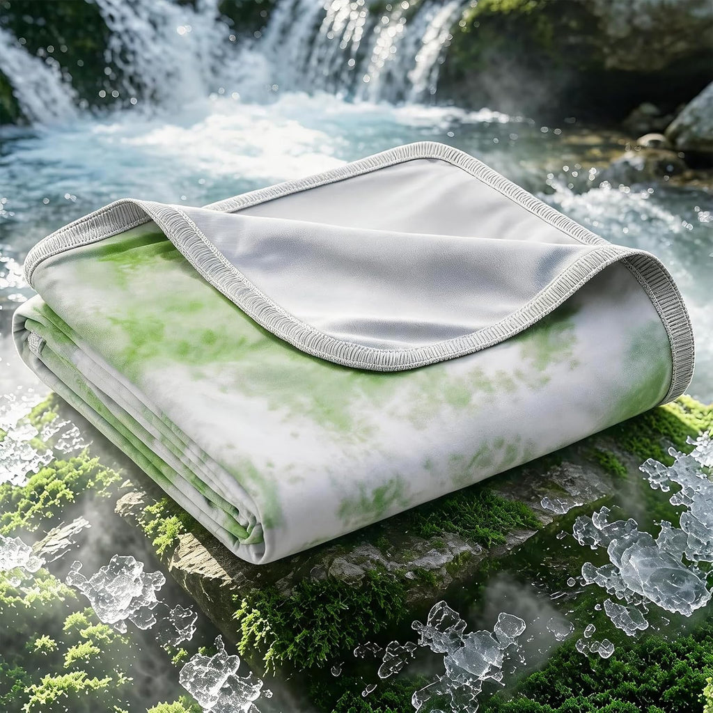 Chill Comfort Arc Chill Cooling Blanket — Lightweight, Breathable Double Layer Weave