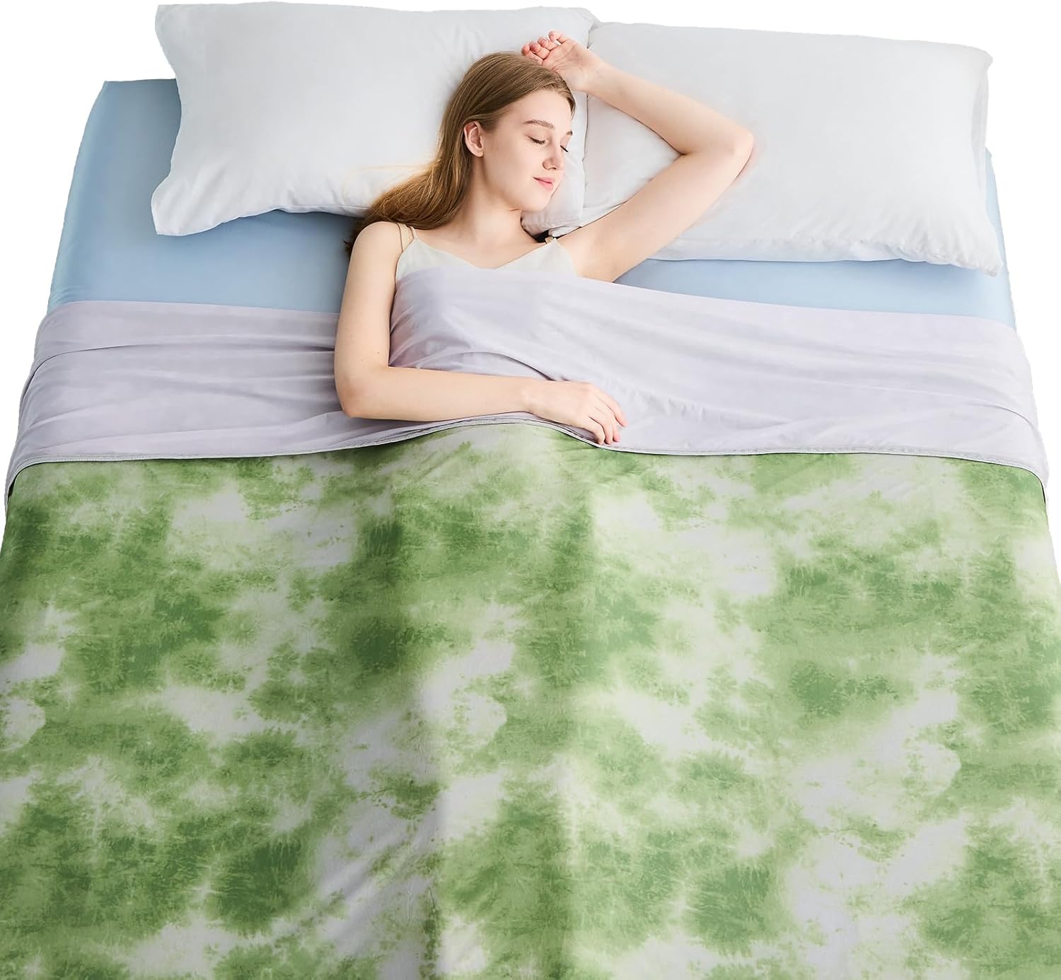 Chill Comfort Arc Chill Cooling Blanket — Lightweight, Breathable Double Layer Weave