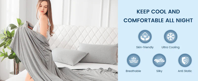 Premium Reversible Cooling Blanket for Restful Sleep