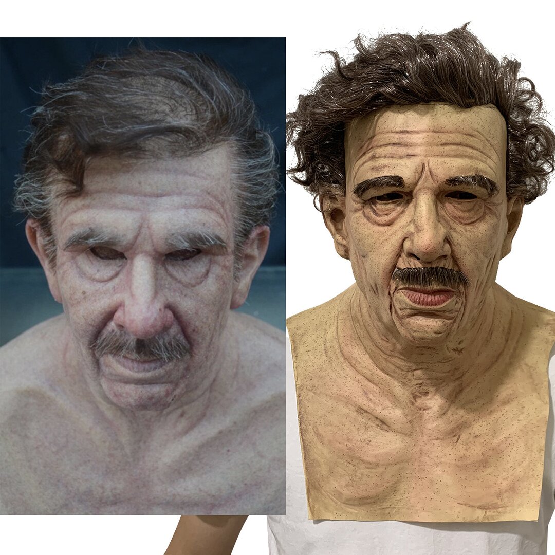 Realistic Latex Halloween Mask - Old Man Design - Costume Accessory | meowbutter