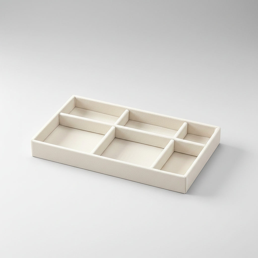 Nylon Jewelry Tray — Compact Low Profile Compartment Set