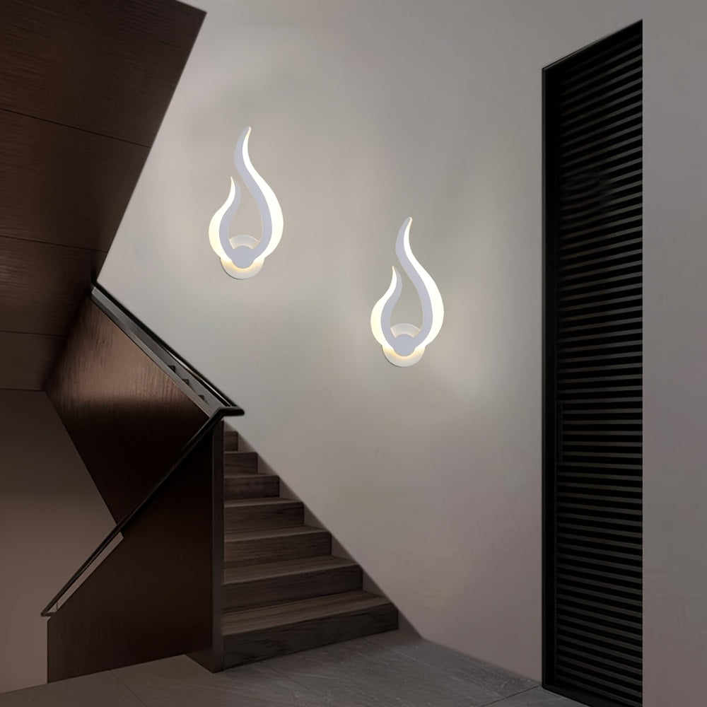 Lampada da parete LED Modern Flame | Applique da 10W luce calda | Meowbutter