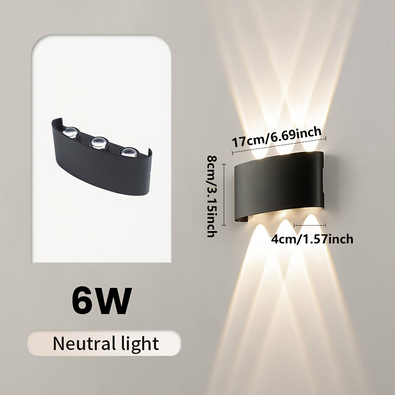 Modern Dual Beam LED Wall Light | Indoor & Outdoor IP55 | Meowbutter