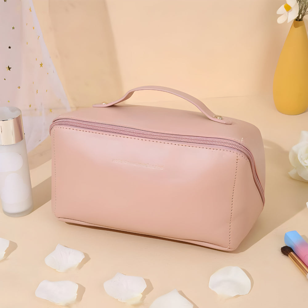 Large Capacity PU Shell Makeup Bag Hard Cosmetic Case