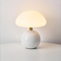 Svampebordlampe - Justerbare LED-farver - Creme keramisk design | meowbutter