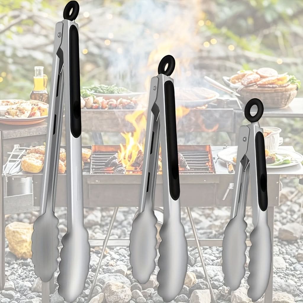 Stainless Steel Locking Kitchen Tongs | meowbutter