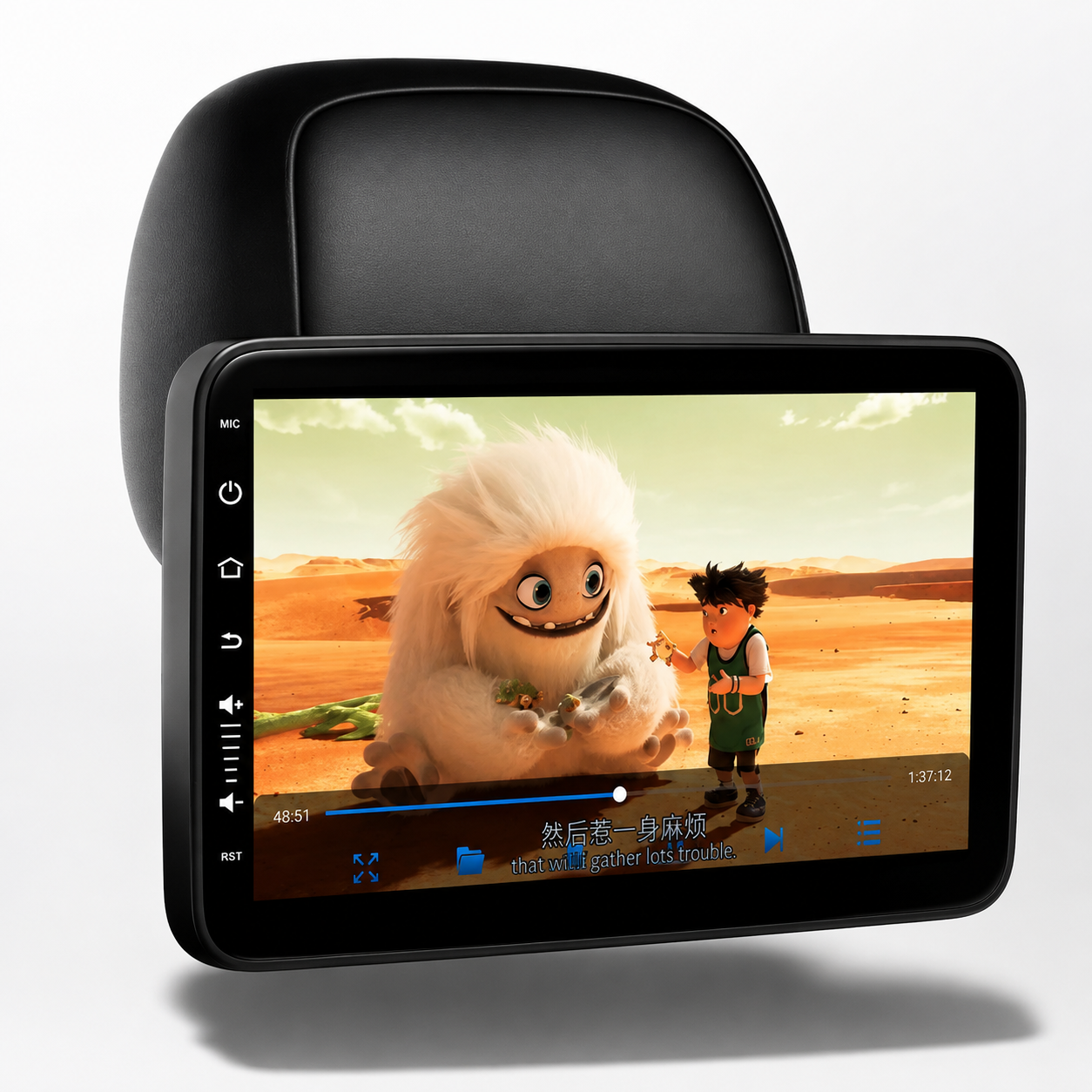 Autós fejtámlás képernyő - Bluetooth HD kijelző - Hátsó ülés szórakoztató rendszer | meowbutter