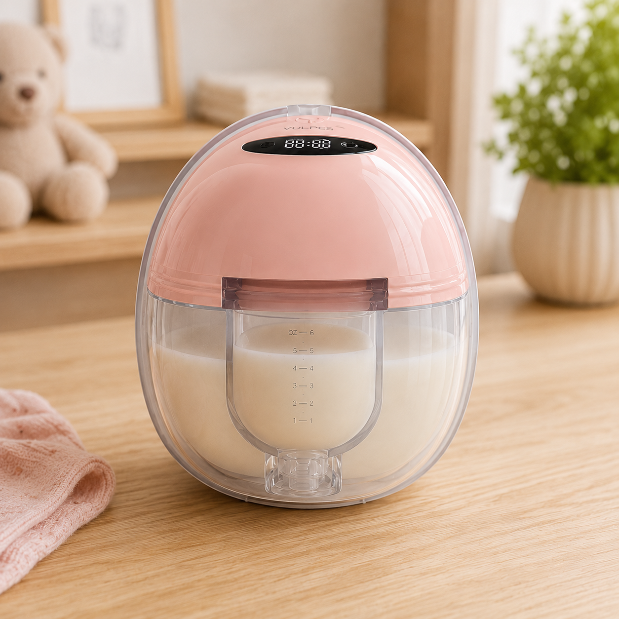 Elektromos viselhető mellszívó - Csendes motor, BPA-mentes pohár - Kéz nélküli, hordozható | meowbutter