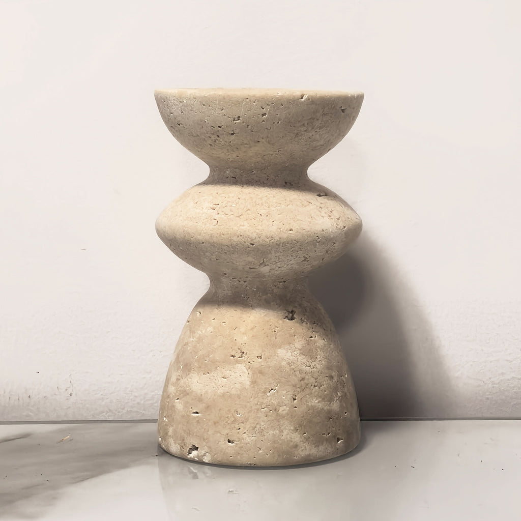 Natural Marble Candle Holders Set | meowbutter