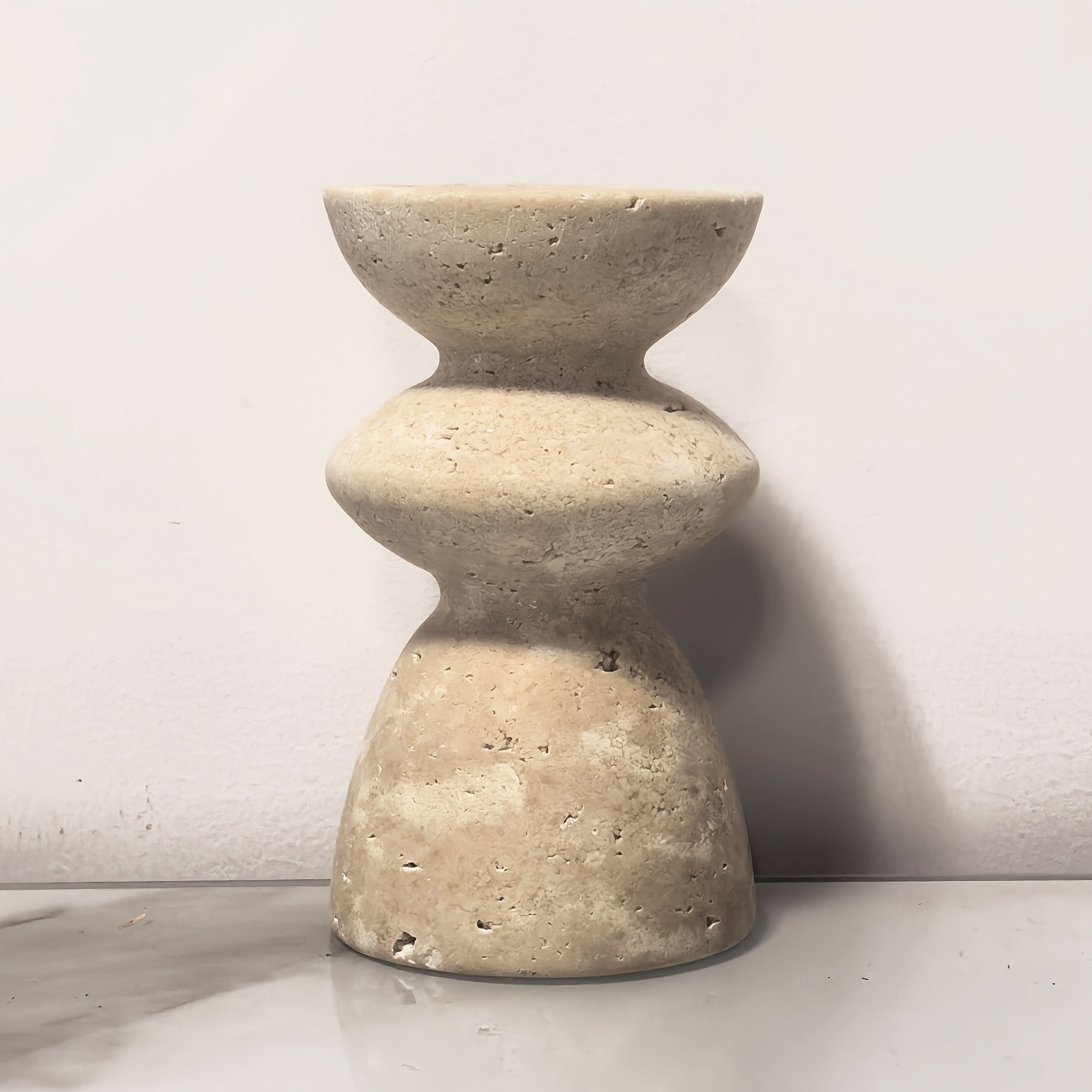 Natural Marble Candle Holders Set | meowbutter