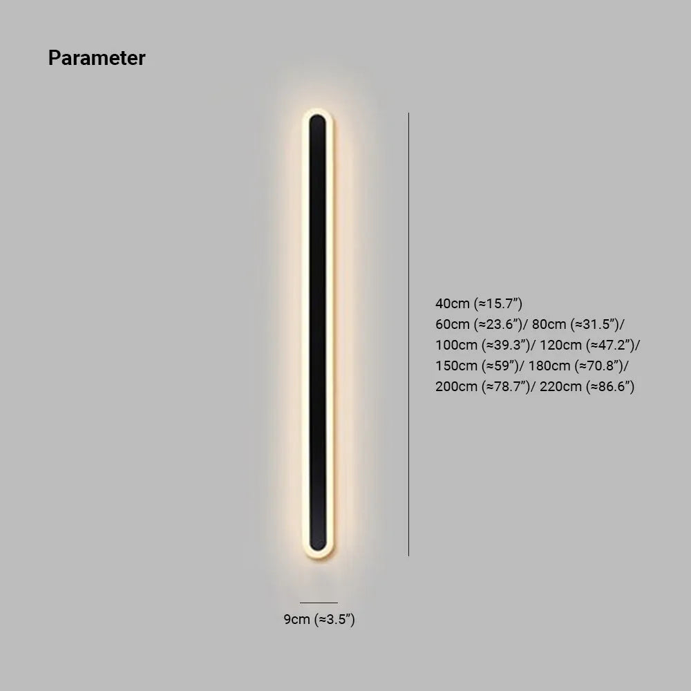 Terralux | Linear Oval Outdoor Wall Lamp