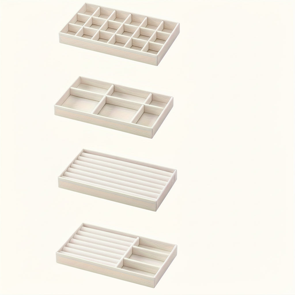 Nylon Jewelry Tray — Compact Low Profile Compartment Set