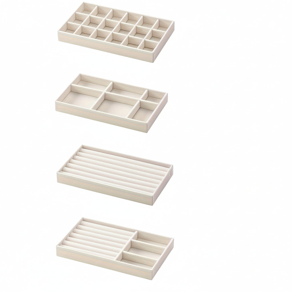 Nylon Jewelry Tray — Compact Low Profile Compartment Set